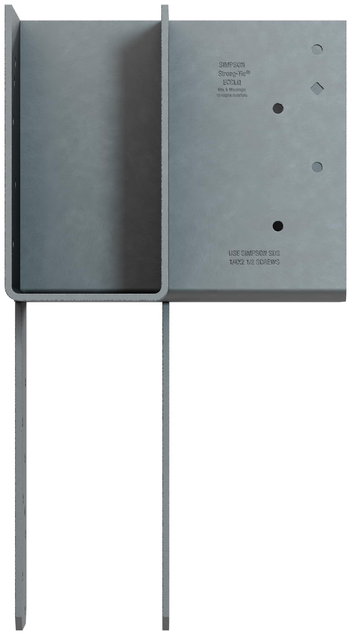 aco様 Simpson ECCQ68SDS2.5 End Column Cap w/SDS Screws - Gray